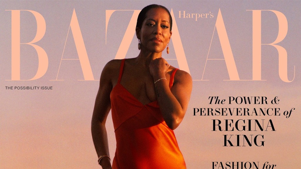 US Harper's Bazaar April 2024 : Regina King by Luis Alberto Rodriguez