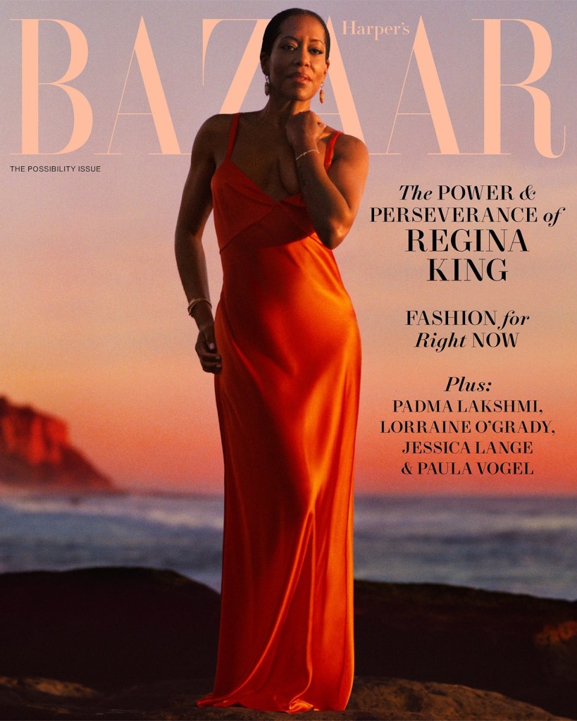 US Harper's Bazaar April 2024 : Regina King by Luis Alberto Rodriguez