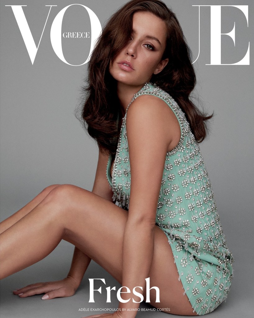 Vogue Greece March 2024 : Adele Exarchopoulos by Alvaro Beamud Cortes