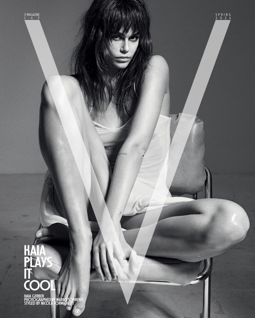 V Magazine #147 Spring 2024 : Kaia Gerber by Mario Sorrenti 