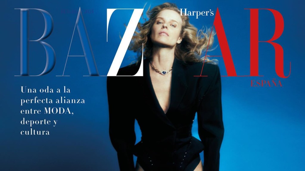 Harper's Bazaar España July/August 2024 : Eva Herzigova by Xavi Gordo