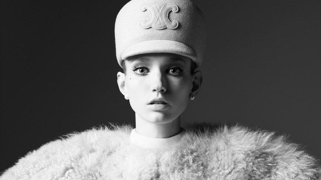 Celine Winter 2024 : Tess Breeden by Hedi Slimane