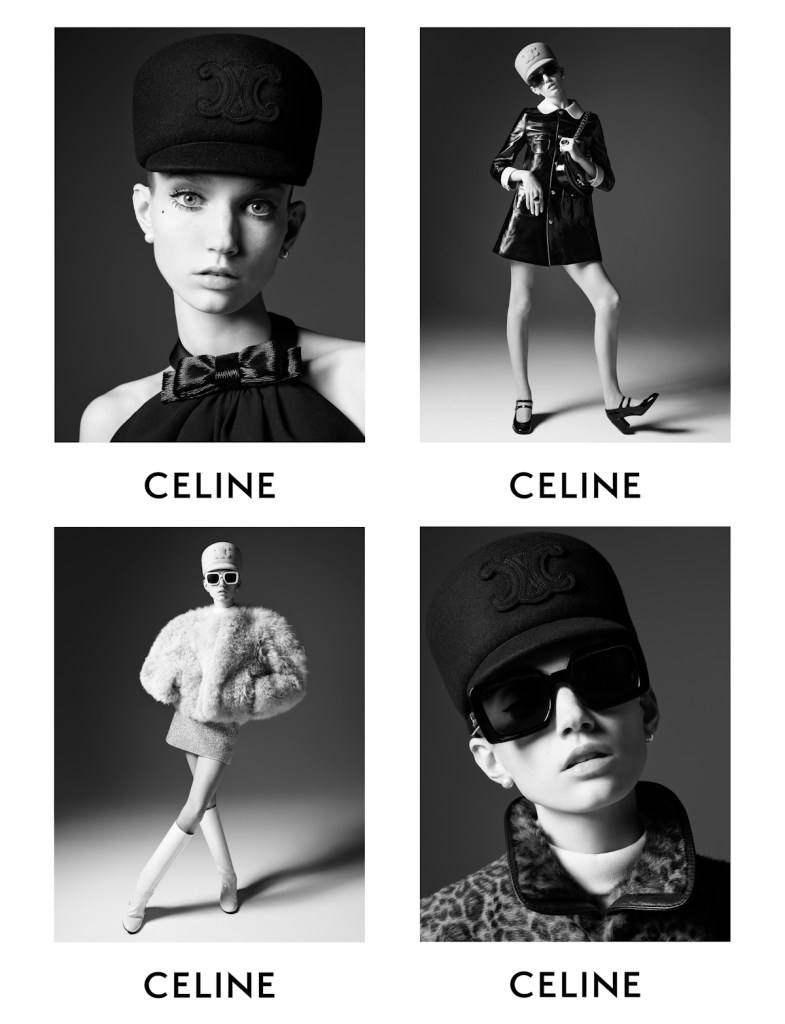 Celine Winter 2024 : Tess Breeden by Hedi Slimane