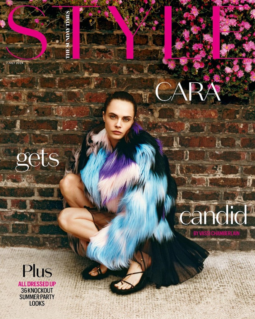 The Sunday Times Style July 7, 2024 : Cara Delevingne by Jorin Koers 