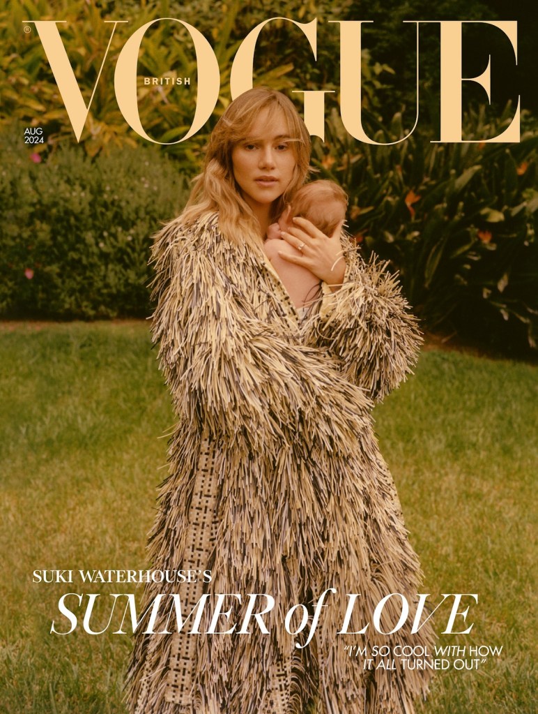 UK Vogue August 2024 : Suki Waterhouse by Colin Dodgson