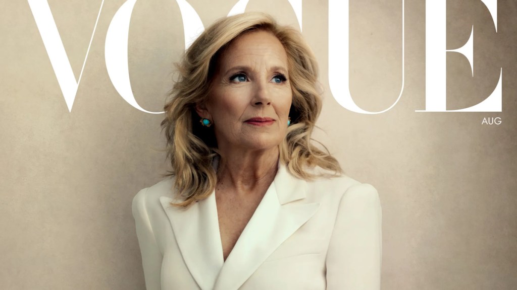 US Vogue August 2024 : Jill Biden by Norman Jean Roy