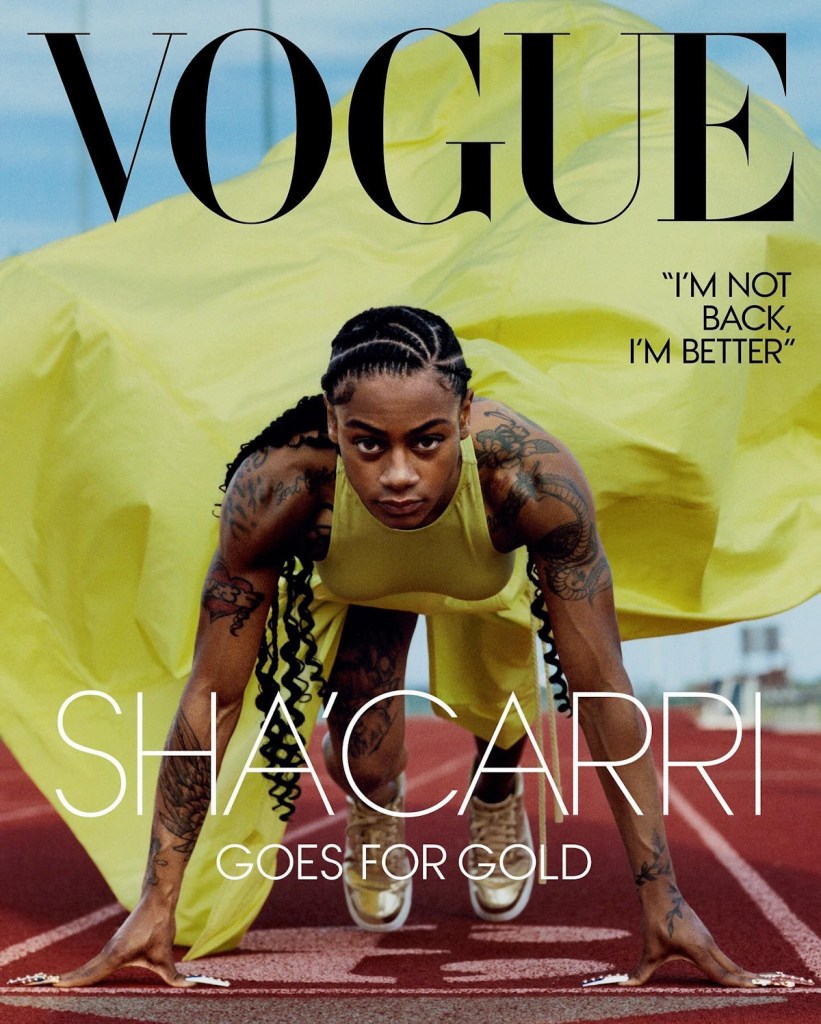 US Vogue 'Digital Edition' August 2024 : Sha’Carri Richardson by Luis Alberto Rodrigez 