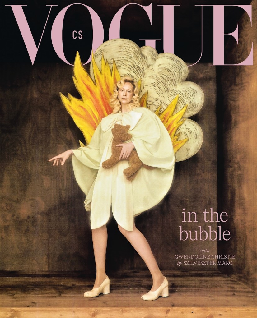 Vogue Czechoslovakia September 2024 : Gwendoline Christie by Szilvester Mako