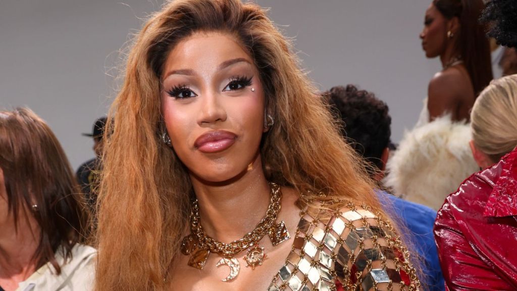 Cardi B attends the Rabanne Womenswear Spring-Summer 2025 show