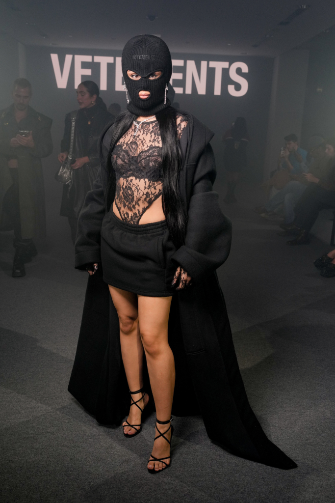 Camila Cabello at Vetements RTW Spring 2025 as part of Paris Ready to Wear Fashion Week on September 27, 2024 in Paris, France.