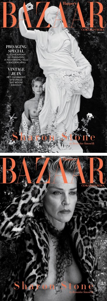 Harper's Bazaar Czech Republic October 2024 : Sharon Stone by Branislav Simoncik