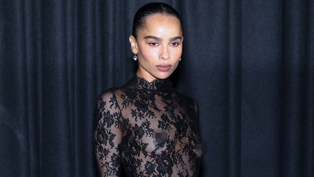 Zoe Kravitz Paris Fashion Week outfit