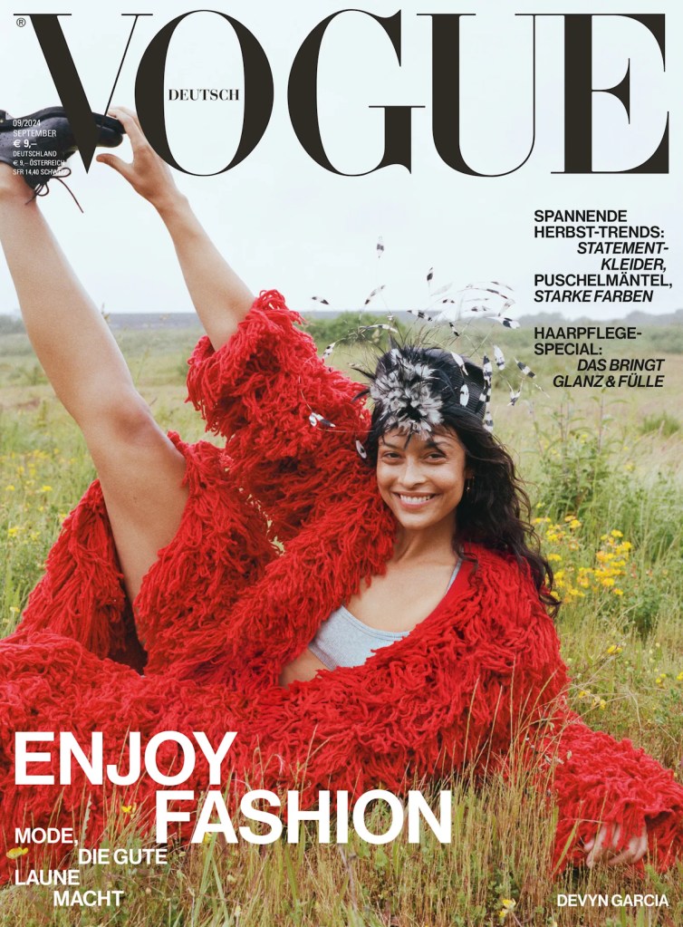 Vogue Germany September 2024 : Devyn Garcia by Julia Noni 