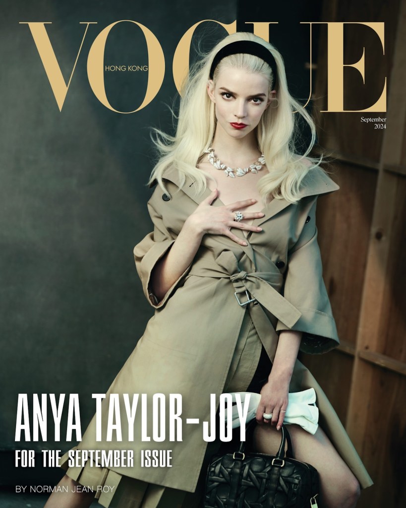 Vogue Hong Kong September 2024 : Anya Taylor-Joy by Norman Jean Roy 