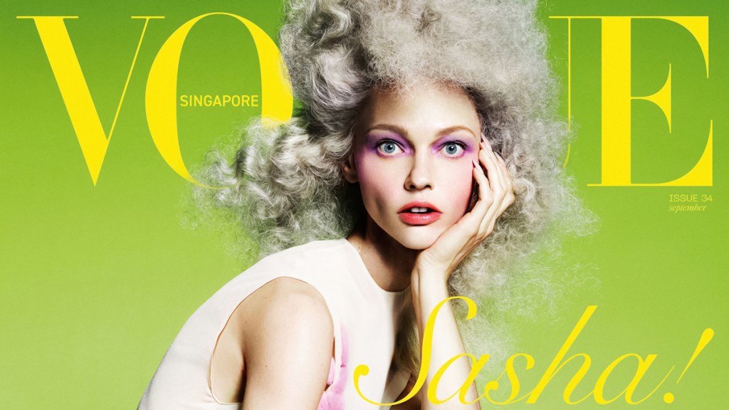 Vogue Singapore September 2024 : Sasha Pivovarova by Domen + Van De Velde