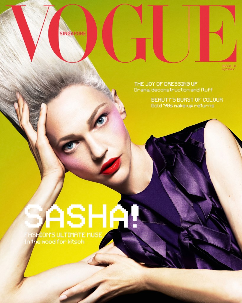 Vogue Singapore September 2024 : Sasha Pivovarova by Domen + Van De Velde