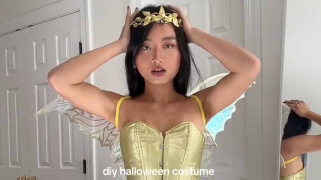 Kendall Jenner Halloween costume DIY TikTok video