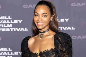 Zoe Saldana arrives at the Screening of "Emilia Pérez" during the 47th Mill Valley Film Festival at Smith Rafael Film Center on October 05, 2024 in San Rafael, California.