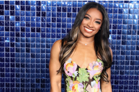 American Gymnast Simone Biles attends the Los Angeles premiere of Netflix's "Simone Biles Rising: Part 2" at The Egyptian Theatre Hollywood on October 23, 2024 in Los Angeles, California.