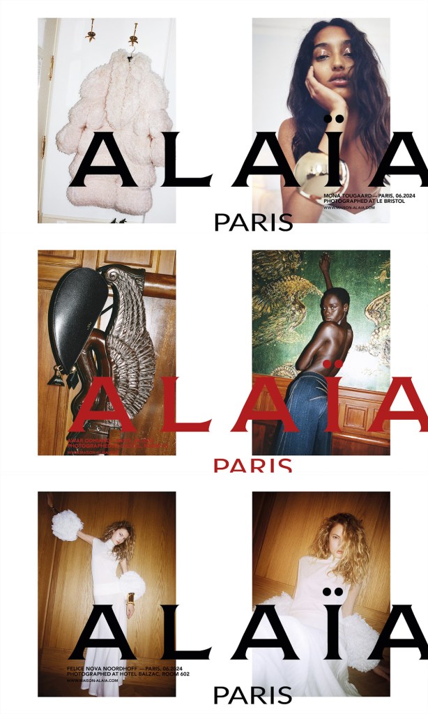 Alaïa S/F 2024.25 : Vittoria, Mona, Felice & Awar by Tyrone Lebon