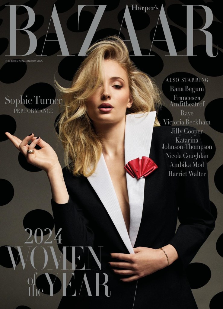 UK Harper’s Bazaar December 2024/January 2025 : The Women of the Year Issue with Sophie Turner, Victoria Beckham & More!