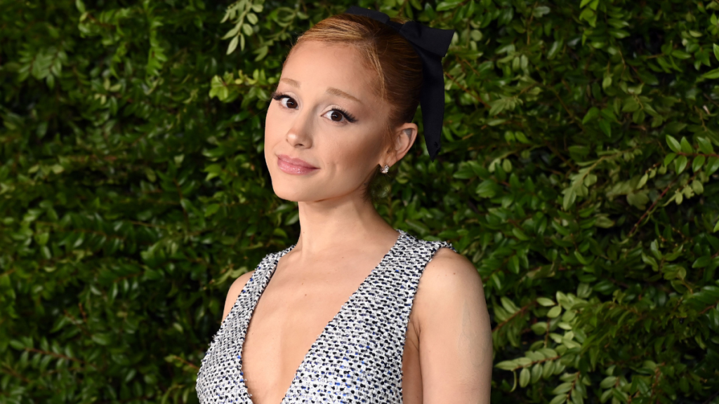 Ariana Grande, wearing CHANEL, attends the Academy Women's Luncheon presented by CHANEL at the Academy Museum Of Motion Pictures on December 10, 2024 in Los Angeles, California.