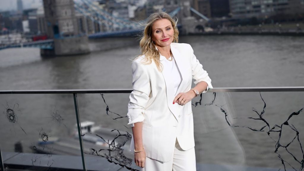 Cameron Diaz attends the photocall for "Back In Action" at Cheval Three Quays on January 17, 2025 in London, England.