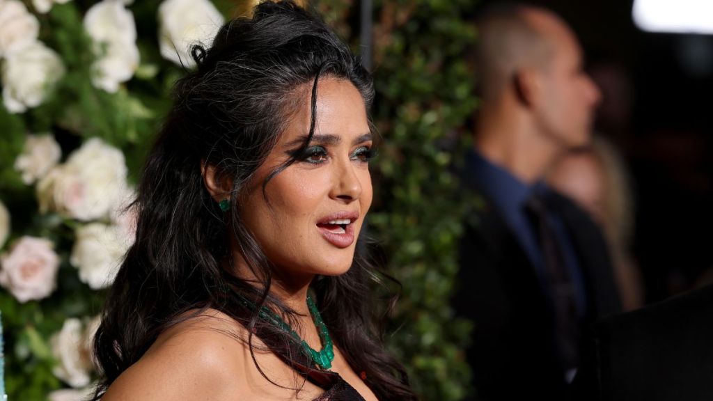 Salma Hayek attends the 82nd Annual Golden Globe Awards at The Beverly Hilton on January 05, 2025 in Beverly Hills, California.