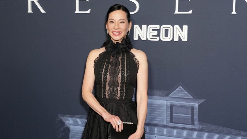 Lucy Liu at the "Presence" New York Premiere held at AMC Lincoln Square on January 16, 2025 in New York, New York.