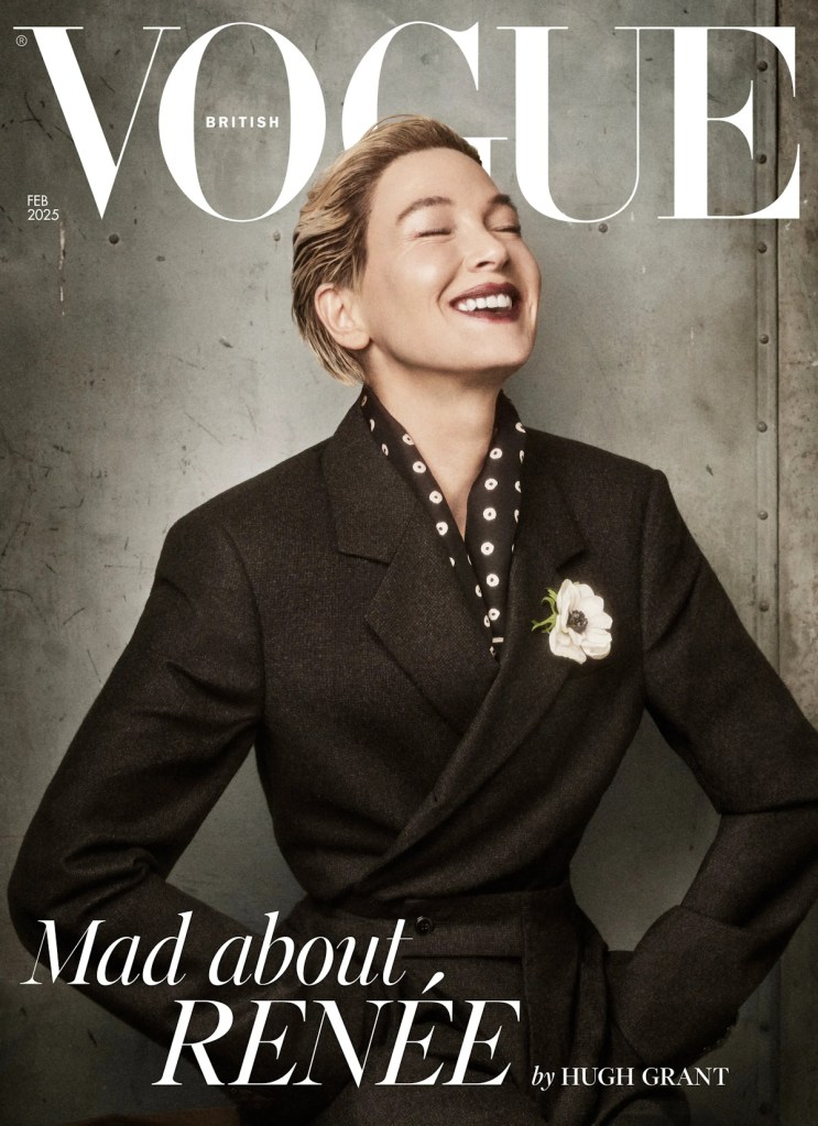 UK Vogue February 2025 : Renée Zellweger by Nikolai von Bismarck 