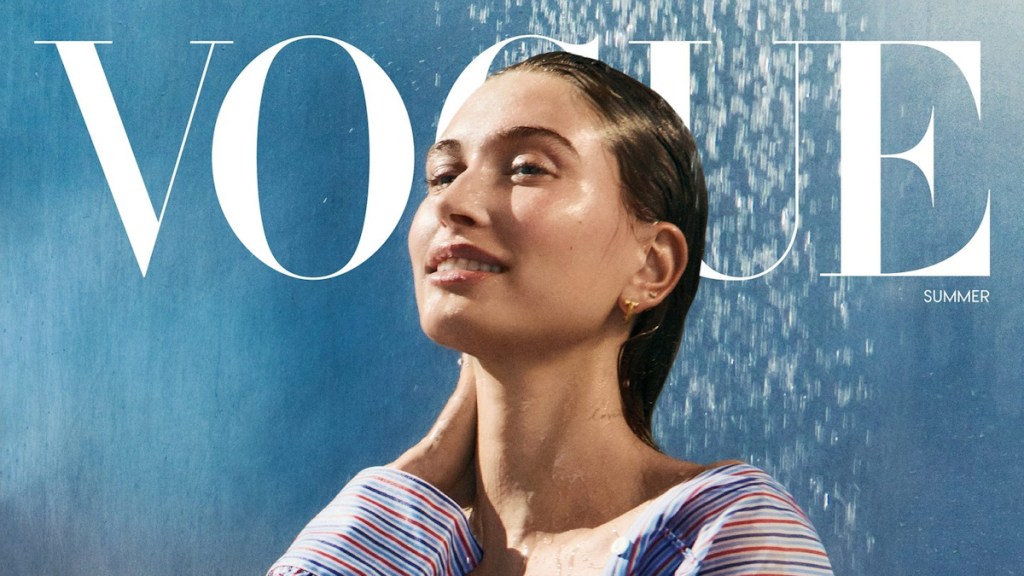 US Vogue Summer 2025 : Hailey Bieber by Mikael Jansson