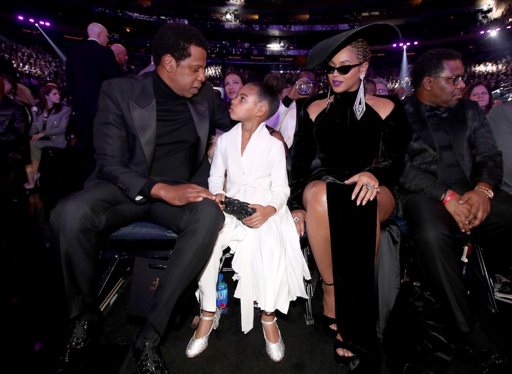 Jay-Z, Blue Ivy and Beyoncé