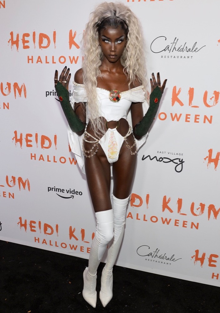 Anok Yai at Heidi Klum's 20th Annual Halloween Party