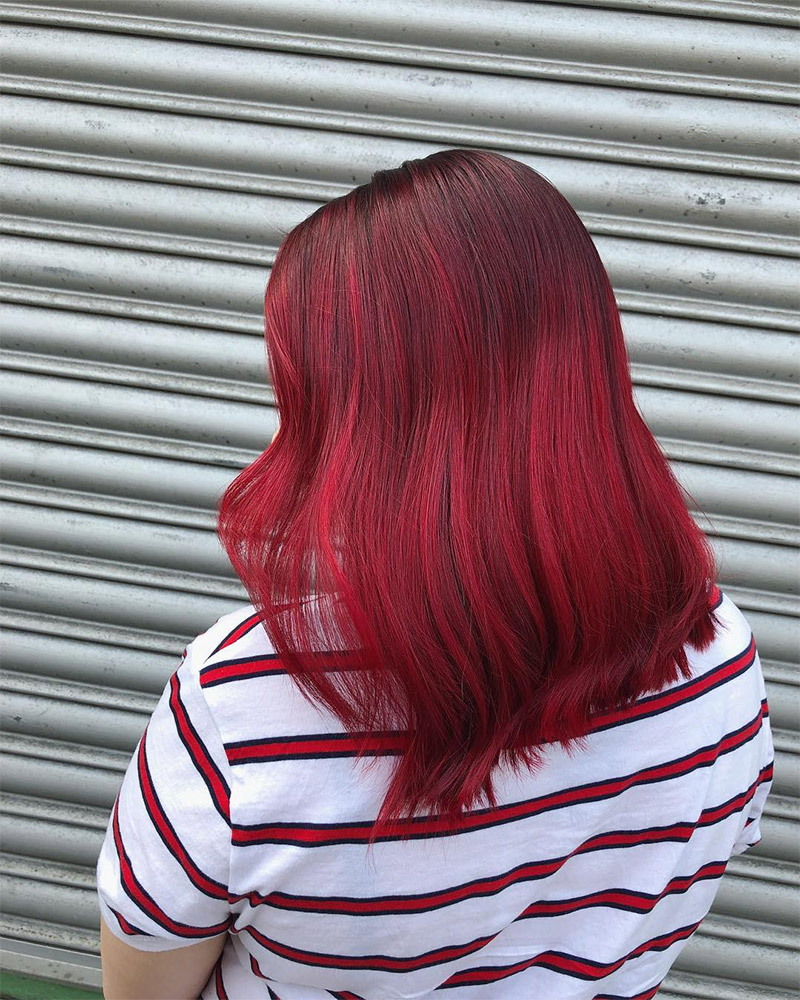 Raspberry Balayage