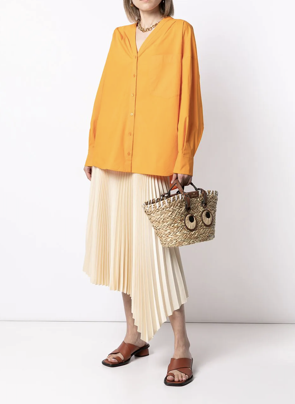 Anya Hindmarch Eyes Seagrass Straw Bag