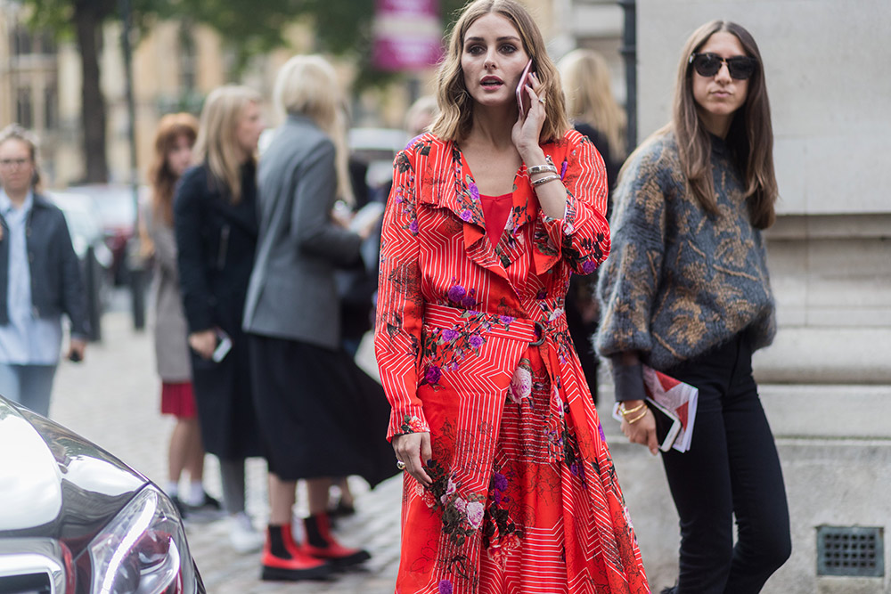 Olivia Palermo at London Fashion Week Spring 2018