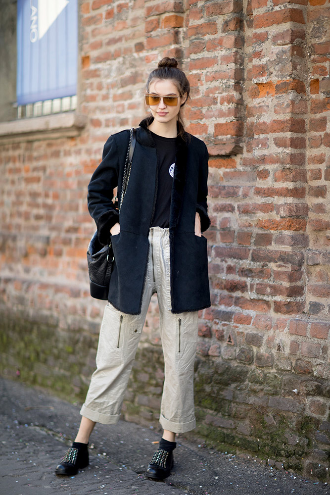 Milan Fashion Week Fall 2018 Street Style #71