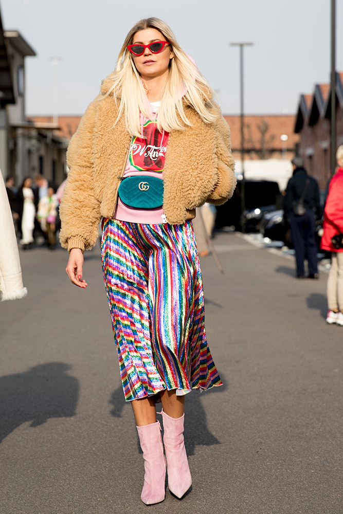 Milan Fashion Week Fall 2018 Street Style #85