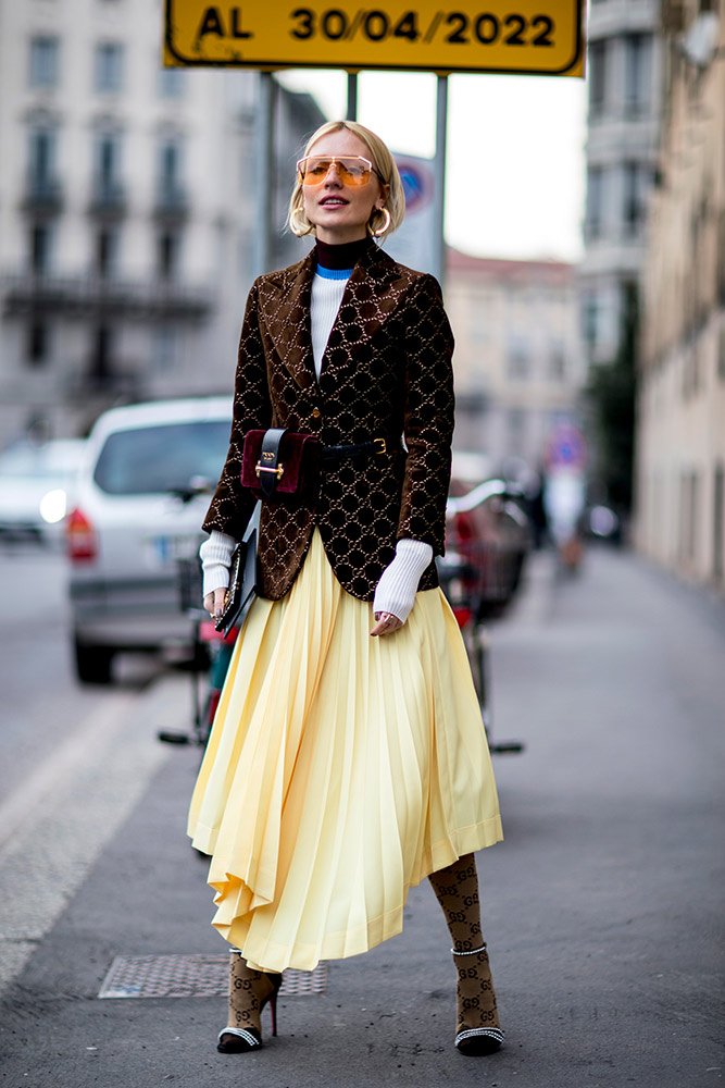 Milan Fashion Week Fall 2018 Street Style #96