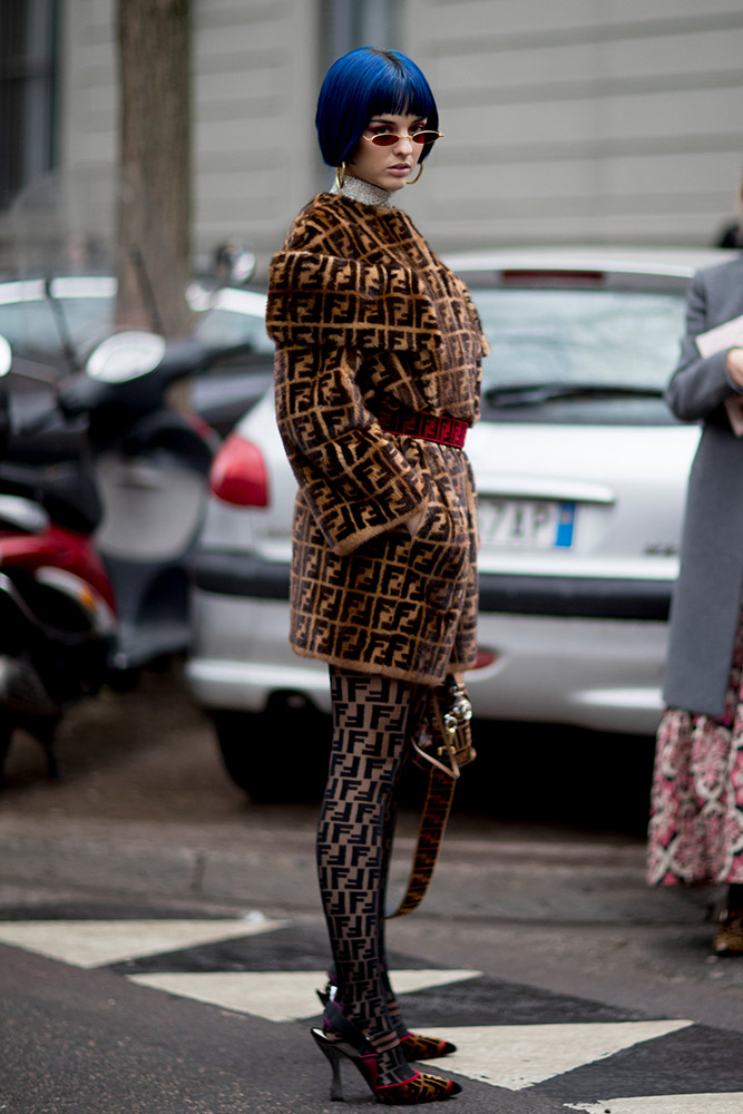 Milan Fashion Week Fall 2018 Street Style #56