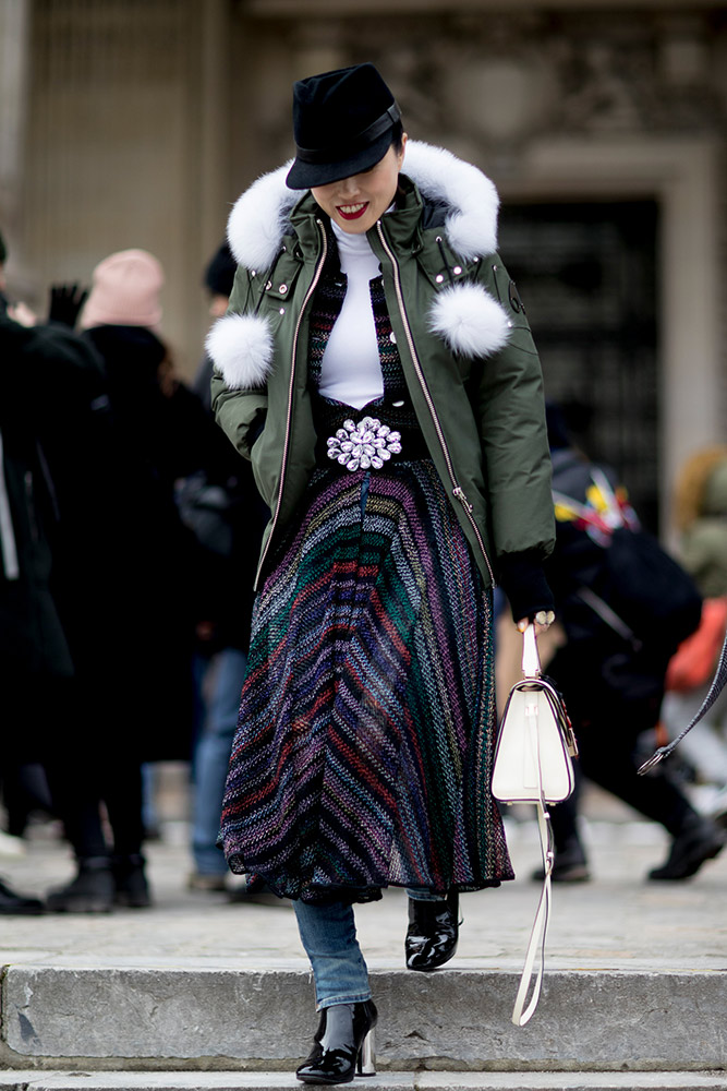 Paris Fashion Week Fall 2018 Street Style #52