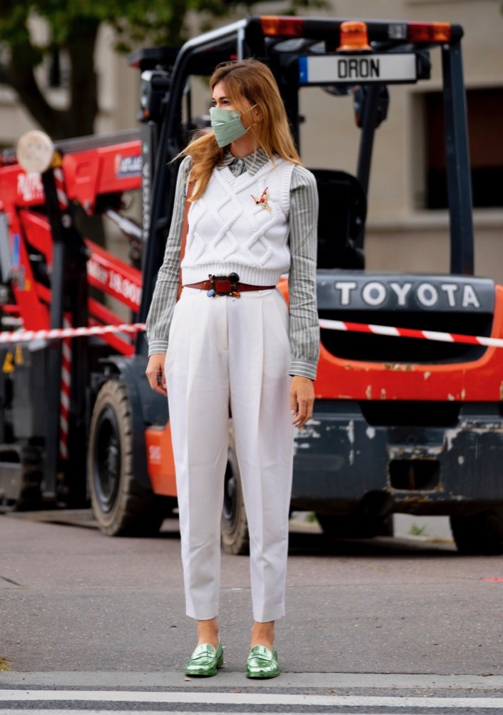 Paris Fashion Week Spring 2021 Street Style #9