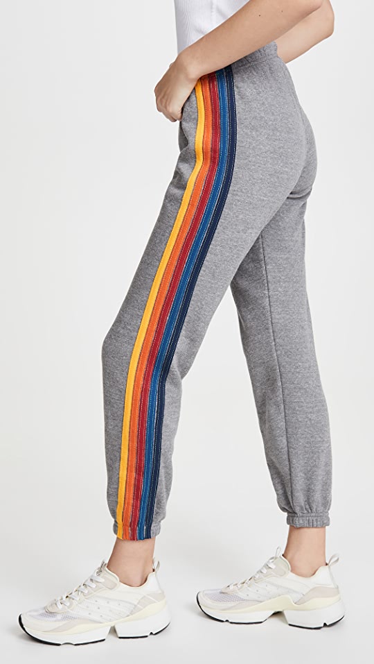 Aviator Nation 5 Stripe Sweat Pants 