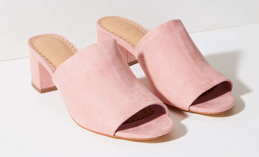 Block Heel Mules Save: Loft